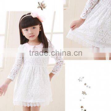2015 Winter Lace Casual Girls Dress Cute Fashion Girl Party Children Dress Vestido Meninas Baby Princess Dress Kids Dress photo-5