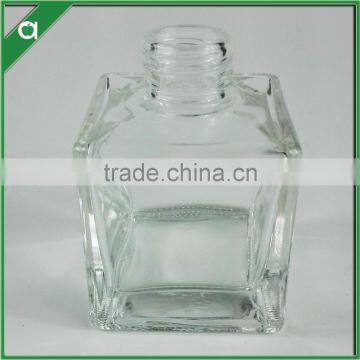 square glass bottle for 150ml reed diffuser oil with aluminium crown cap