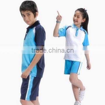 Custom 100% cotton kids school uniforms