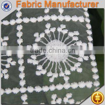 cicheng texitle supplier embroidery allover cotton cheap chemical lace fabric for furniture wholesale