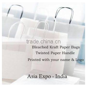 Kraft Paper Bags With Twisted Paper Handles and Logo Printed photo-3