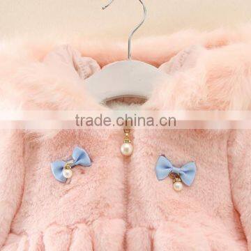 Kids Girls Solid Color High Fashion Faux Fur Coats,fashion Fancy Fur Hood Girls Winter Coats photo-5