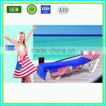 High quality cotton lounger beach towel