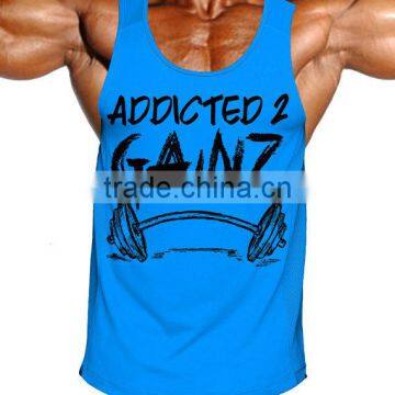 Newest Custom Mens Tank Top Stringer Vest for Men photo-4
