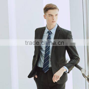 Custom Latest Design Black Men Slimming Shaper Suit Men Suit for Wedding photo-4