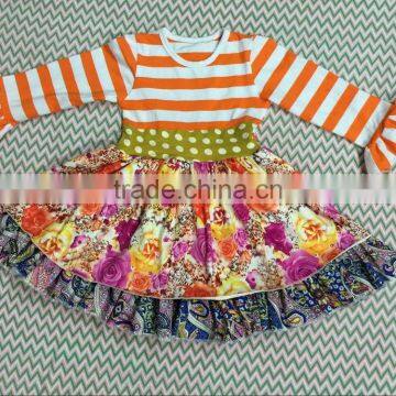 2016 Wholesale Child 100% Cotton Wear Korean Fashion Girl Boutique Clothing Kids Long Sleeve Dresses photo-6