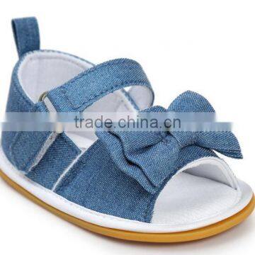 Denim Baby Girl Shoes, Stripe Baby Girl Shoes photo-5