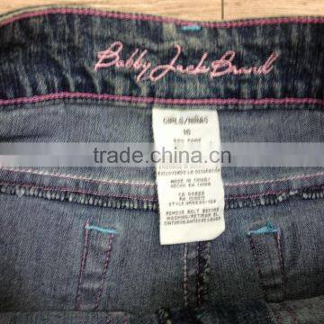 7-16 Cotton/poly/spandex Bobby Jack Girls Denim Capri #9R5520 photo-5