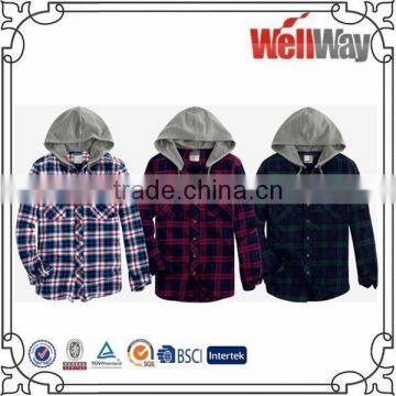 2016wholesale Latest Cheap Check Plaid Cotton Flannel Shirts for Men photo-2