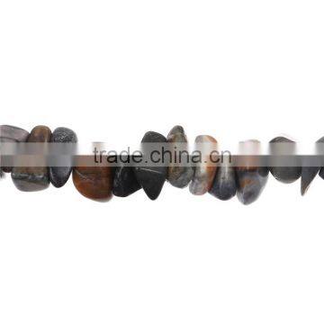 Stone Gemstone Loose Beads Irregular Dark Gray photo-2