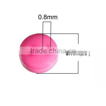 Resin Sewing Buttons Scrapbooking 2 Holes Round Fuchsia 6mm Dia photo-2