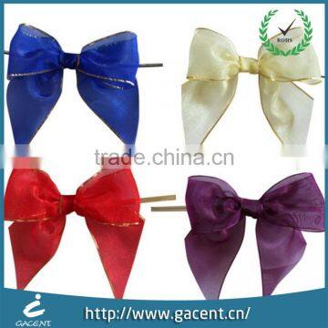 wholesale high quality large pre-tied ribbon bow for gift packing/box packing