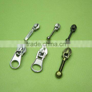 Low Price Antique Brass Close End #4 YG Slider Metal Zipper With Semi Auto Lock Slider Jeans Zipper photo-3