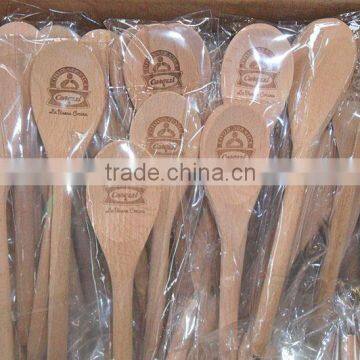 Customise Promotional and Advertising Wooden Logo Spoon Shaped Ball Pen photo-4