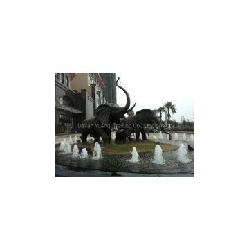 Outdoor Fountain Bronze Elephant Sculpture