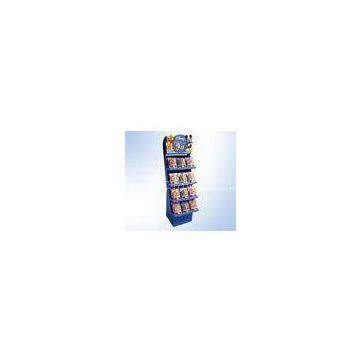 Power Wing Corrugated Paper Cardboard Floor Displays for candy promotion in supermarket