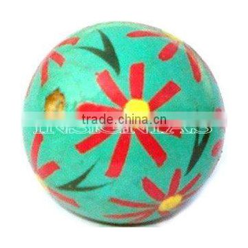 Hand painted wooden beads