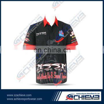 racing crew motocross wear/jersey with digital printing logo on sale