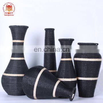 Handmade Designs Home Goods Decoration Rattan Zebra Vase