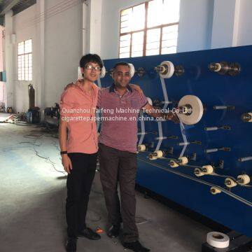 Automatic folding gluing cutting cigarette paper machine