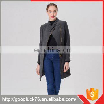 Classic Ladies Winter Cashmere Wool Long Coat Long Black Winter Coats