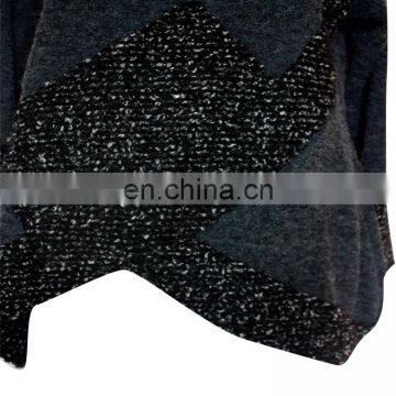 Gray Plus Size Long Sleeve Tunic Asymmetrical Hem Women Sweater Tunic photo-4