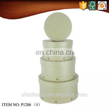 Kraft Paper Round Hat Box Wholesale photo-3