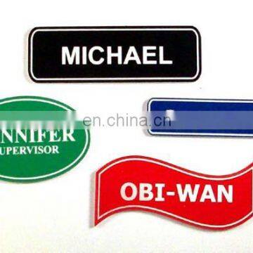 Personalized name plate with website printing logo