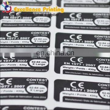 China Manufactured high quality adhesive label sticker for tire