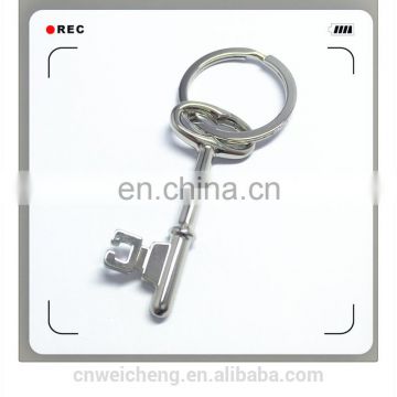 wholesale costomised key shaped keychain for promotion