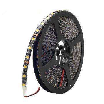 Black FPCB DC12V LED strip 5050 60LED/m,5m/lot flexible light IP20 / IP65 Waterproof LED STRIP RGB, White, Warm white