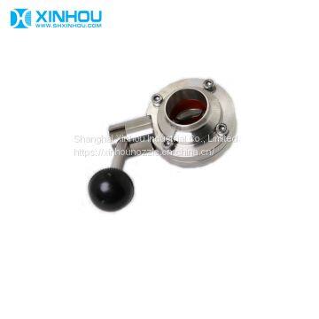 Stainless Steel 304 316 Manual clamp Sanitary Butterfly Valve