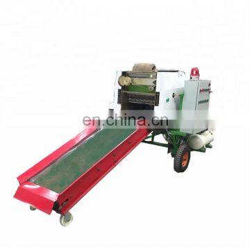 plastic film wrapped corn silage baler machine green silage round baling machine for forage storage round bale coating machine