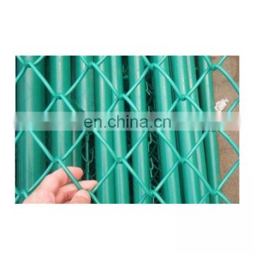 Green UV treated PVC coated chain Link fence mesh