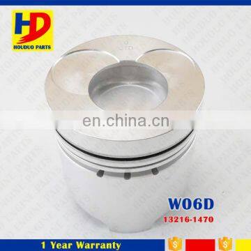 W04D W06D W04E W06E Engine Piston 13216-1470 With 6 Cylinders For Hino Parts