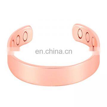 Blanks Copper Bracelet Health Benefits Magnetic Pure Copper Bangle photo-3