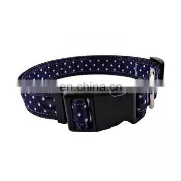 Factory supply customized print pattern collar outdoor collar dog collar for leash