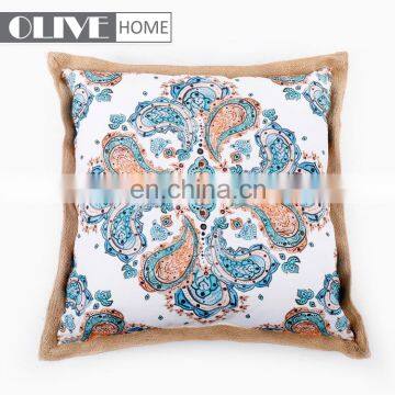 Factory Selling Patio Furniture Gold-rimmed Waterproof Printing Wholesale Outdoor Cushion Pillow photo-2
