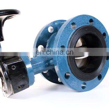 BS JIS ASMI double flange butterfly valve