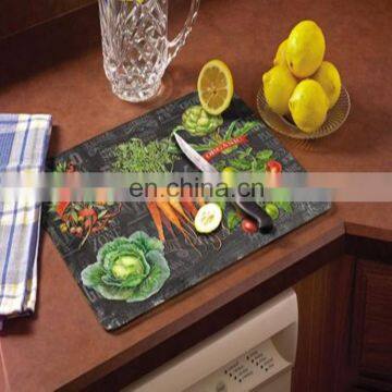 Customs Made Rich Designs Clear Glass Tempered Glass Cutting Board