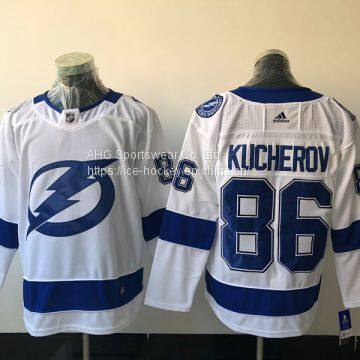 Tampa Bay Lightning #86 Kucherov White Jersey