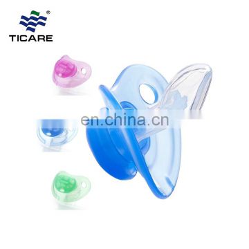 Colored transparent silicone baby pacify nipple