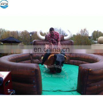 Outdoor Sport Games Mechanical Inflatable Rodeo Bull, Inflatable Bull Riding Machine photo-6