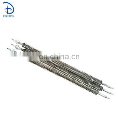 230V 1500 1 meter finned heater spiral heating element for air duct