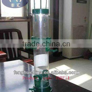 plastic tube wild bird seeds feeder