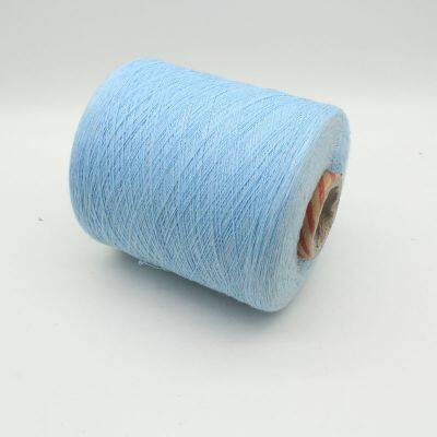 Manufacturers Supply Ne21 Hammock Yarn Light Blue Recycled Cotton Spinning Yarn photo-3