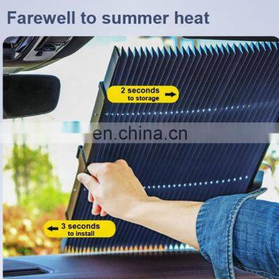 Universal Car Retractable Windshield Sun Shade Car Front Window Blinds Rear Visor For Toyota/Honda/BMW/Mazda photo-3