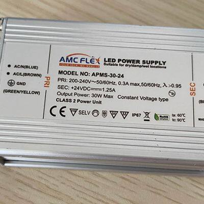 30W 24V 1250mA Voltage Outdoor LED Driver Flicker-free