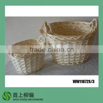 strong wicker home storage basket