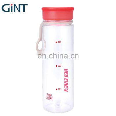 2021 400ml plastic drink bottle Red Earth tritan material water bottle with holder eco friendly customized